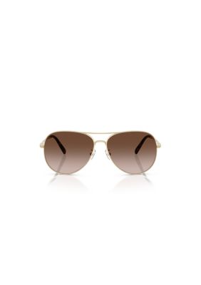 Tory Burch Women's TY6114 Aviator 58mm Sunglasses