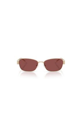 Tory Burch Women's TY6119 Rectangle 55mm Sunglasses