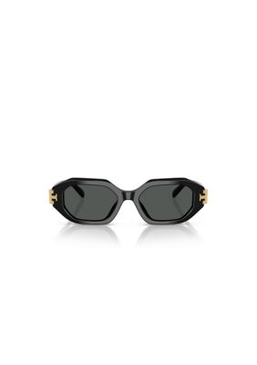 Tory Burch Women's TY7234U Round frame 51mm Sunglasses, Grey