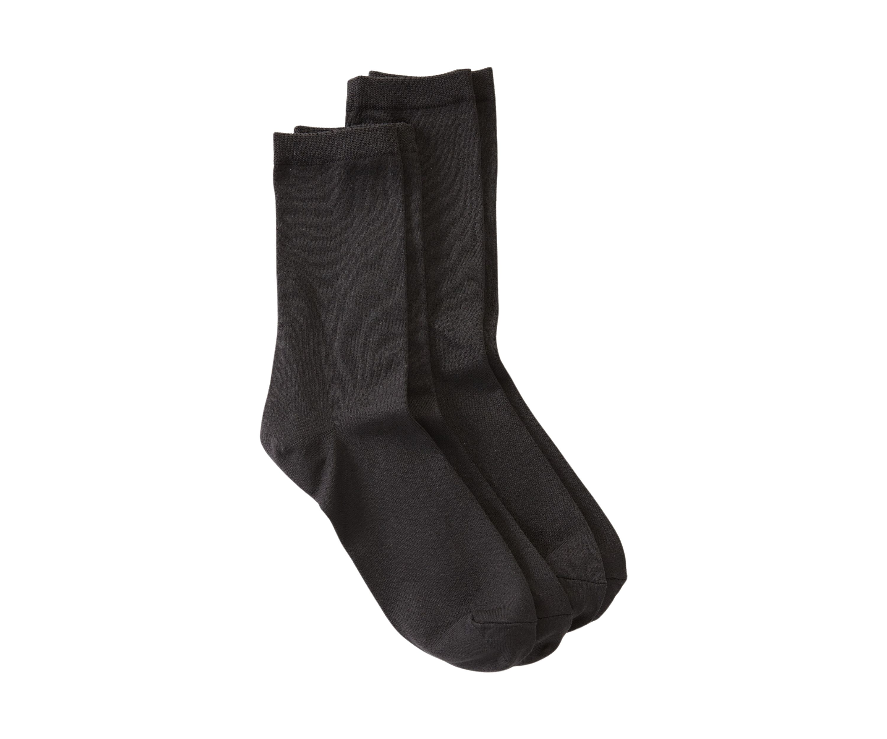 Flat Knit Microfiber Socks - 2 Pack