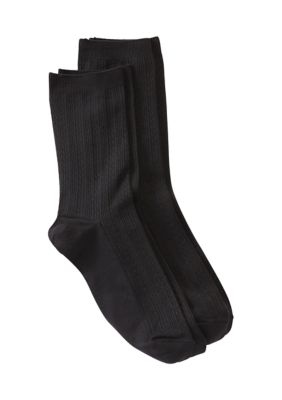 Wonderly Cable Texture Microfiber Socks - 2 Pack | belk