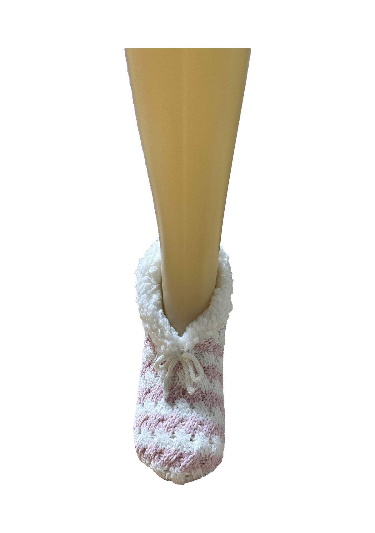 Crochet Knit Sherpa Slipper Socks