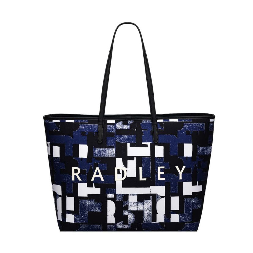 Southwell Gardens - Abstract Geo - Large Open Top Tote