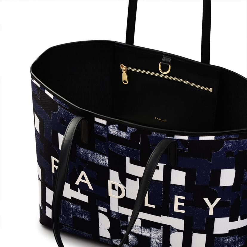 Southwell Gardens - Abstract Geo - Large Open Top Tote