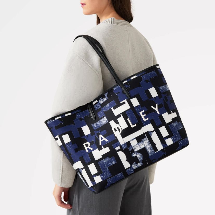 Southwell Gardens - Abstract Geo - Large Open Top Tote