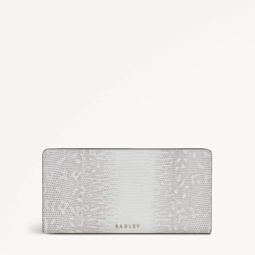Coin Street Faux Lizard Large Bifold Wallet