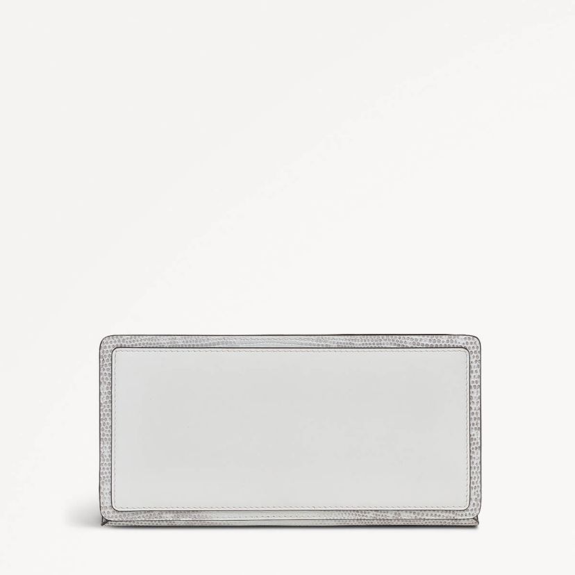 Coin Street Faux Lizard Large Bifold Wallet