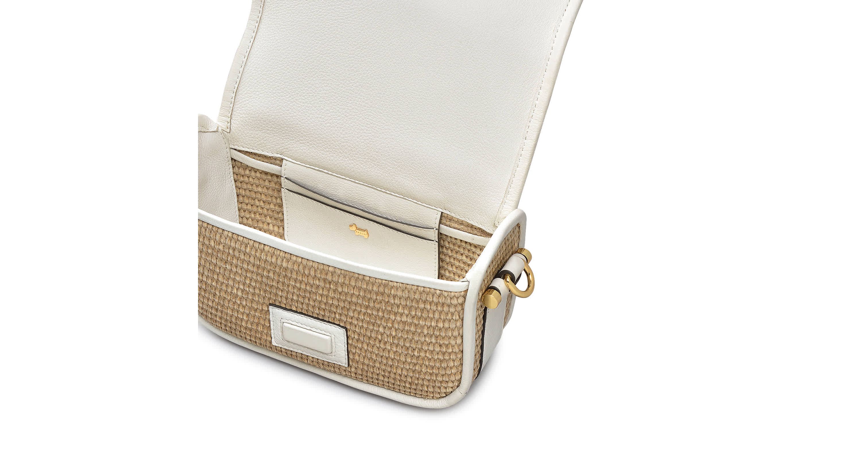 Bathurst Mews  Raffia Small Flapover Crossbody
