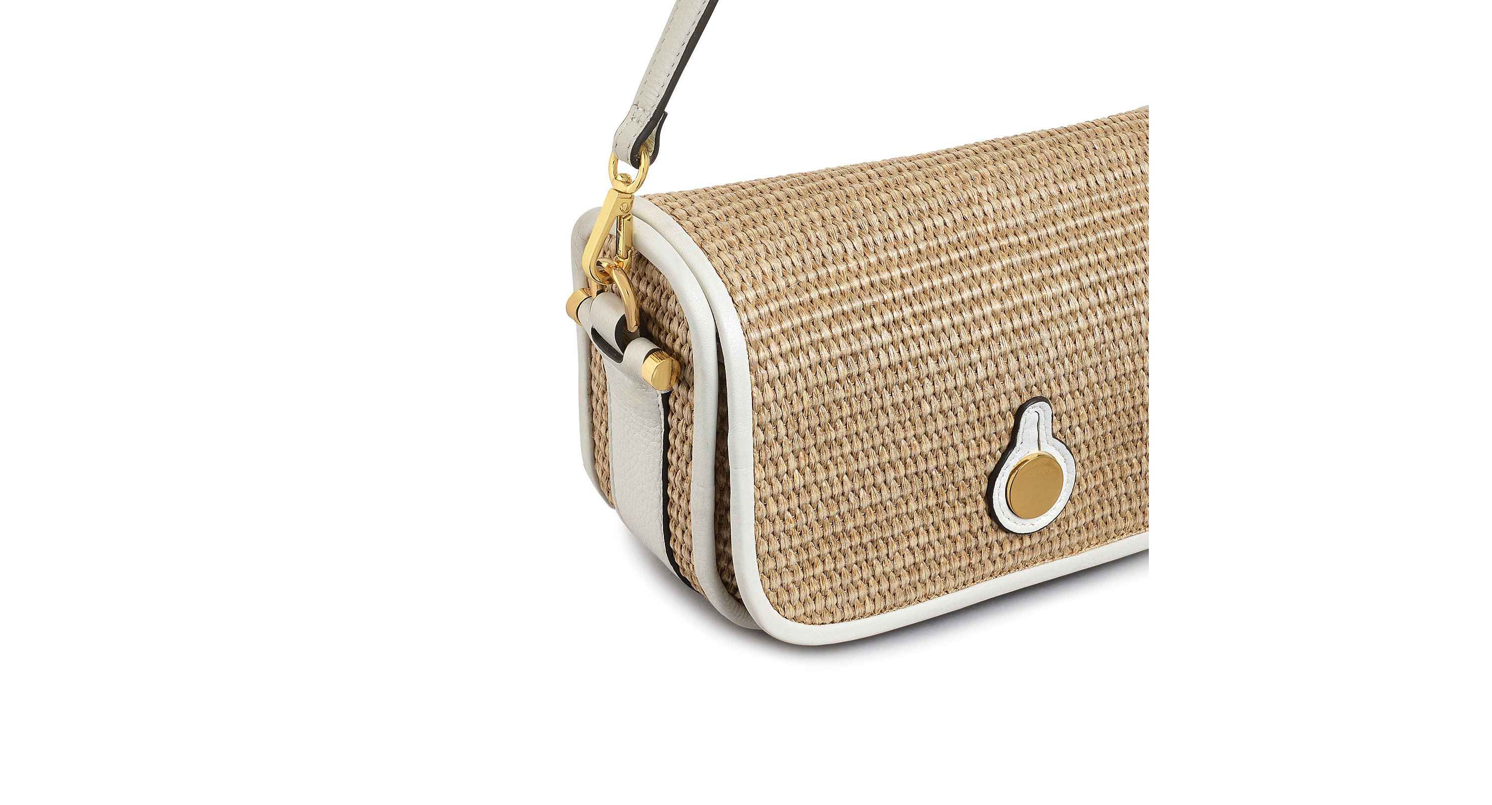 Bathurst Mews  Raffia Small Flapover Crossbody