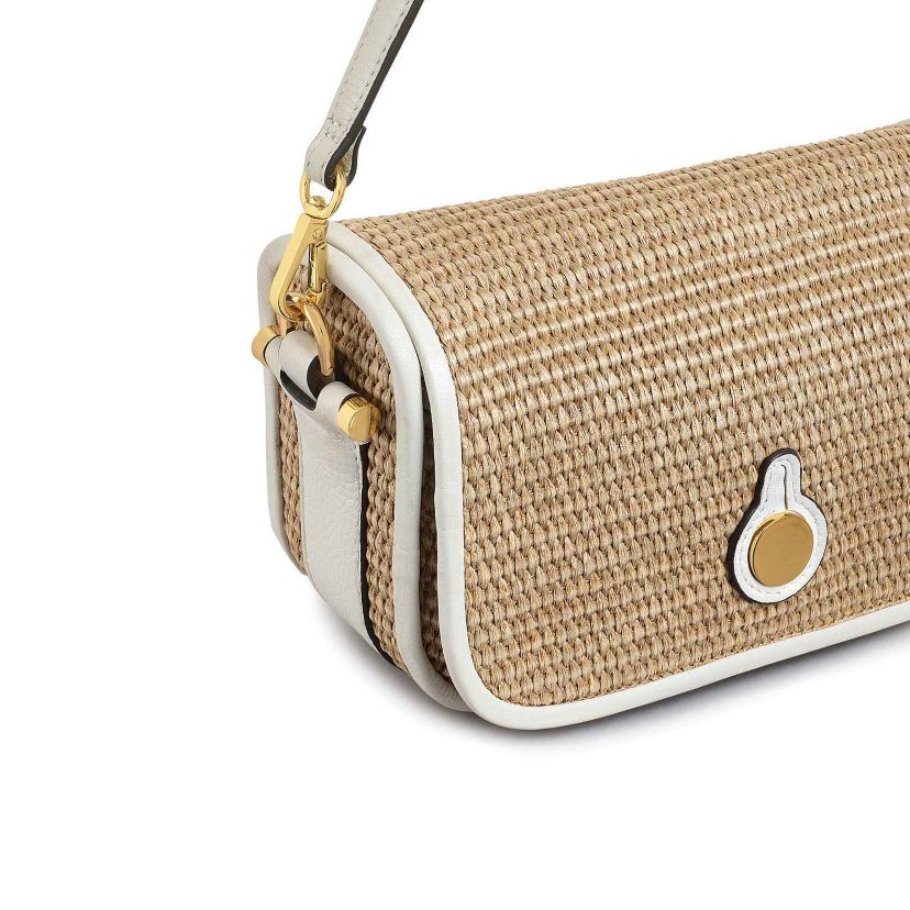 Bathurst Mews  Raffia Small Flapover Crossbody
