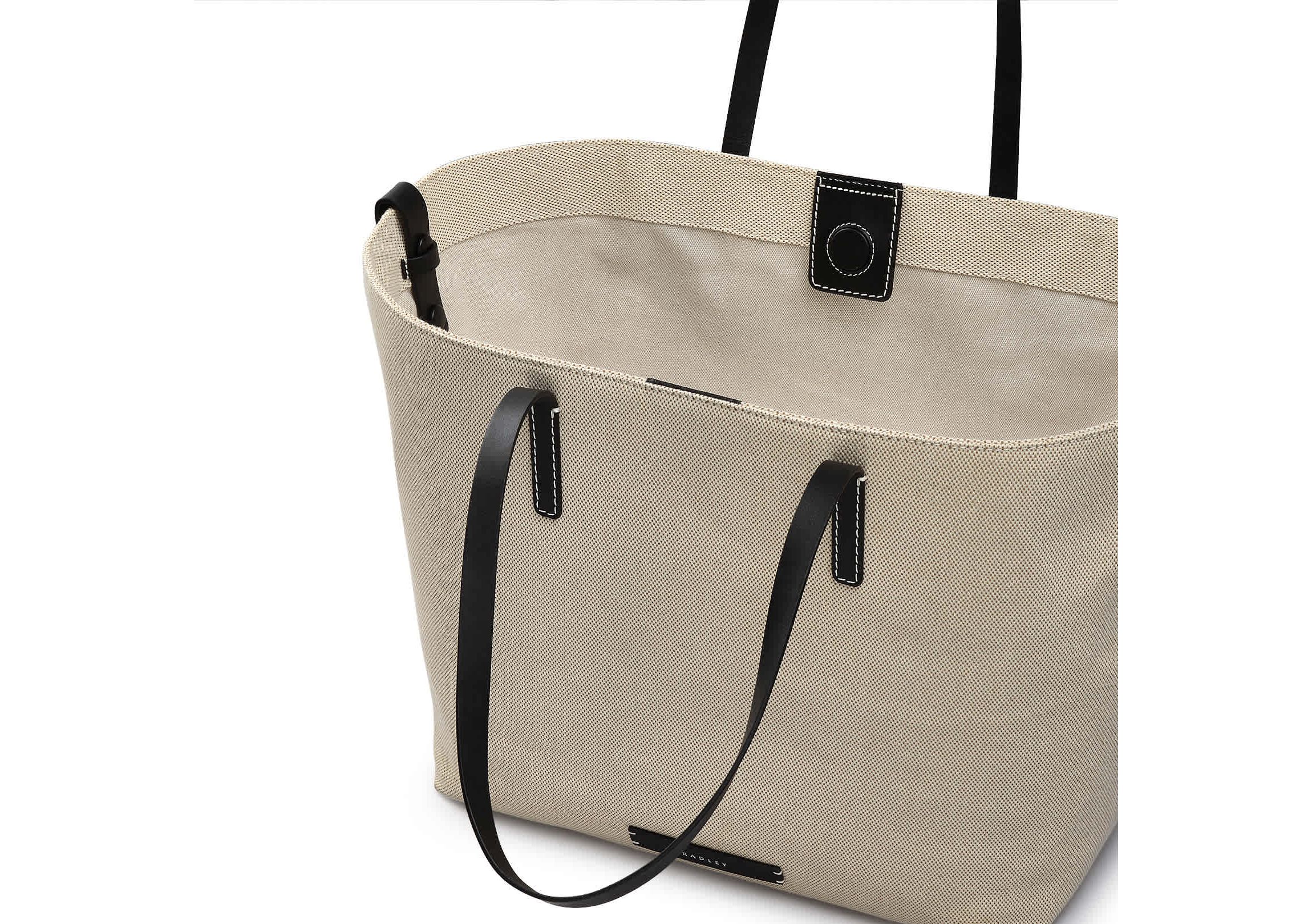 Dukes Place  Canvas Large Open Top Tote