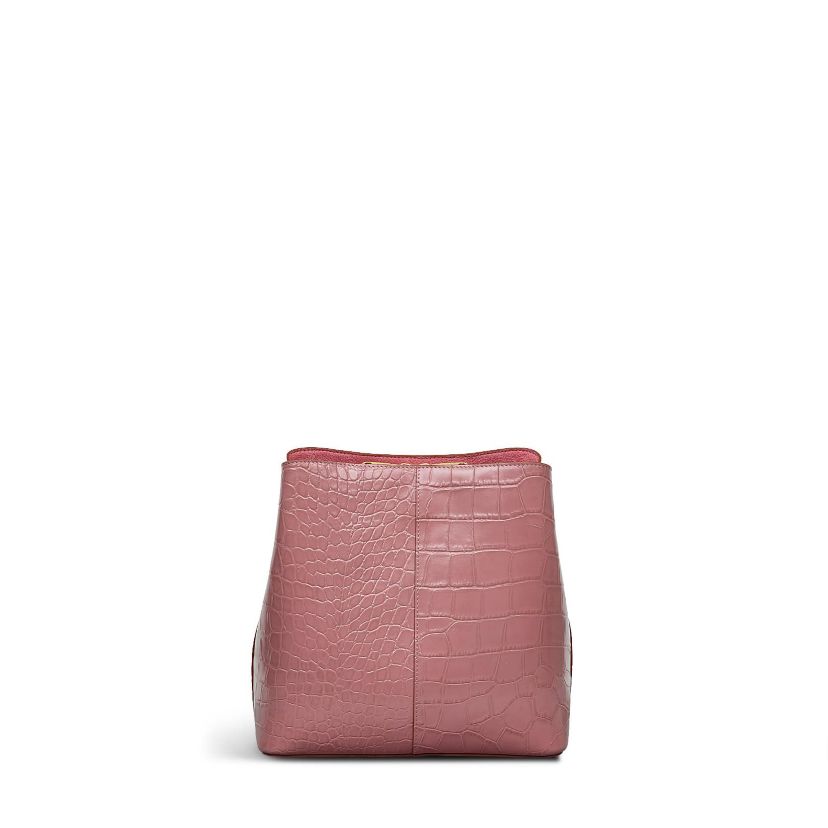 Dukes Place  Faux Croc Medium Compartment Crossbody