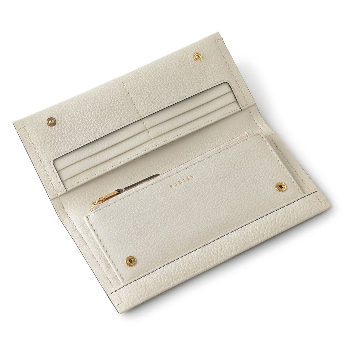 Cut Out Floral Large Flapover Wallet