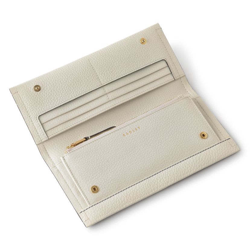 Cut Out Floral Large Flapover Wallet