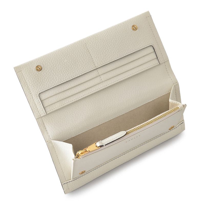 Cut Out Floral Large Flapover Wallet