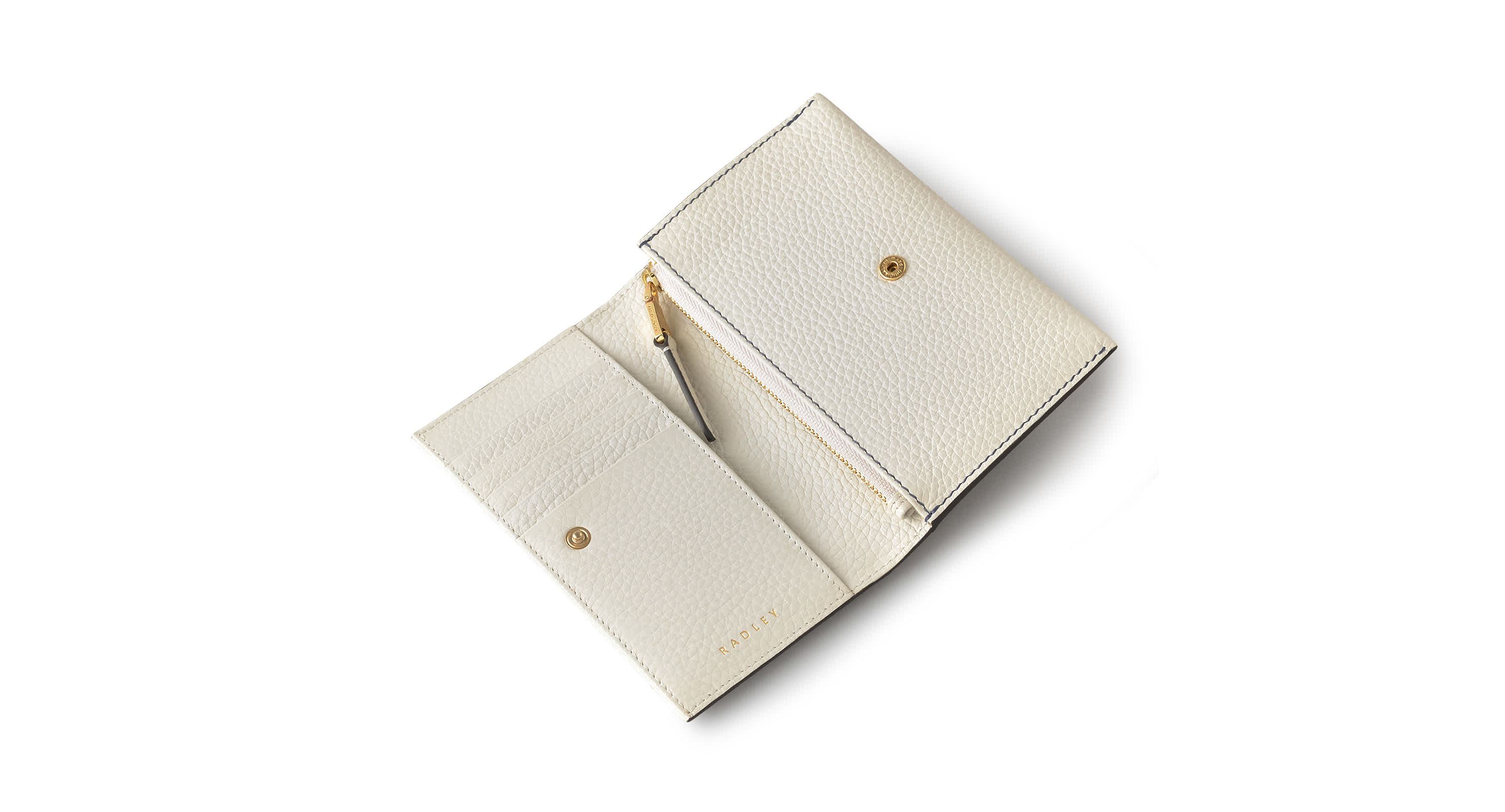 Cut Out Floral Medium Flapover Wallet