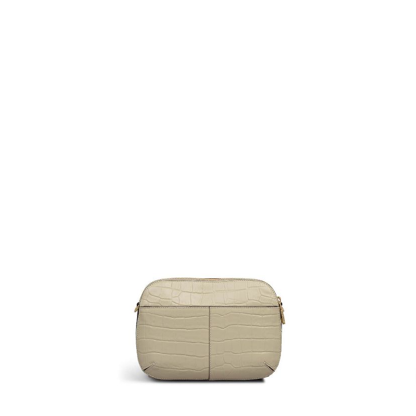 Dukes Place Faux Croc Medium Ziptop Crossbody