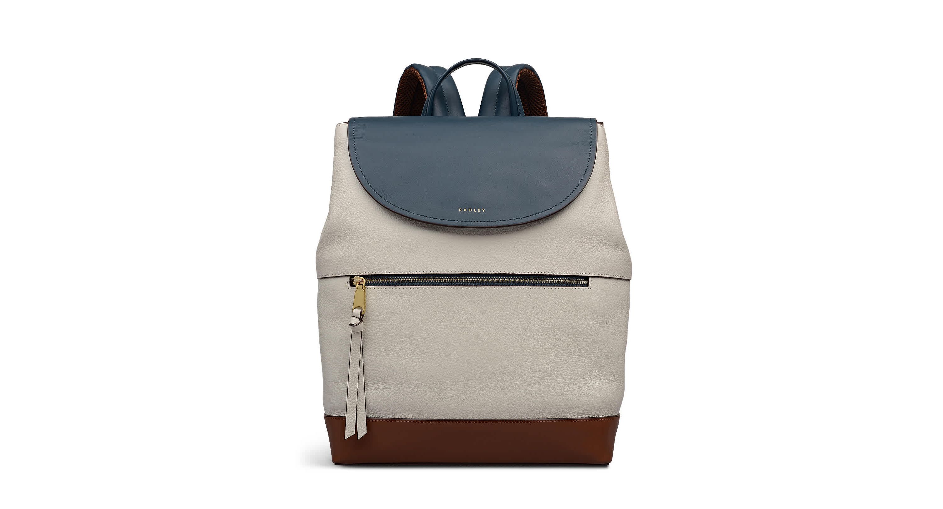 Albion Street Colourblock Large Ziptop Backpack