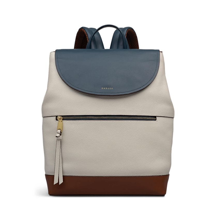 Albion Street Colourblock Large Ziptop Backpack