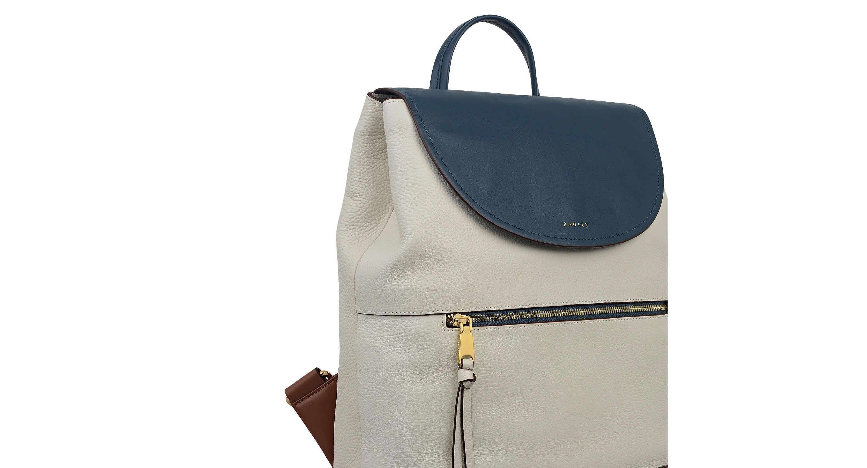 Albion Street Colourblock Large Ziptop Backpack