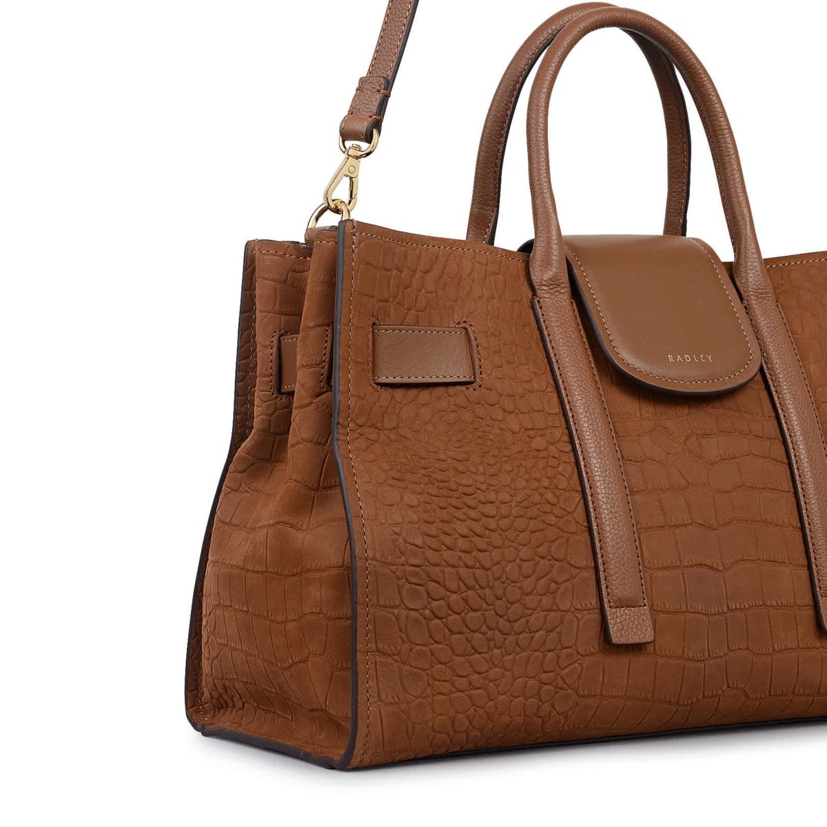 St Pancras Lane Faux Croco Medium Open Top Grab