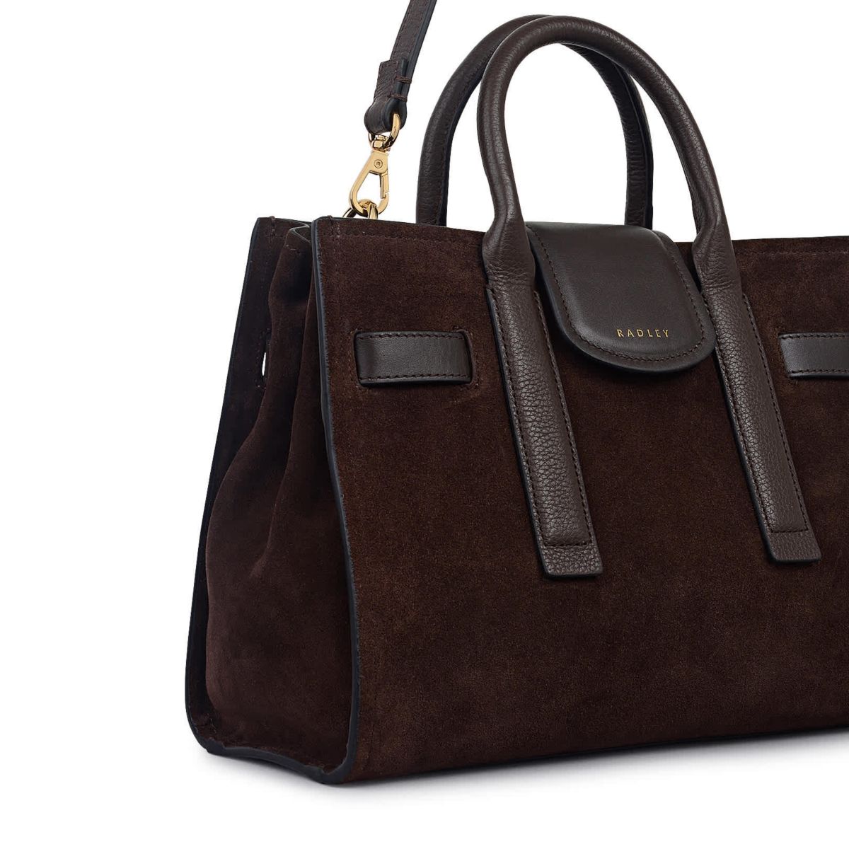 St Pancras Lane Suede Small Open Top Grab