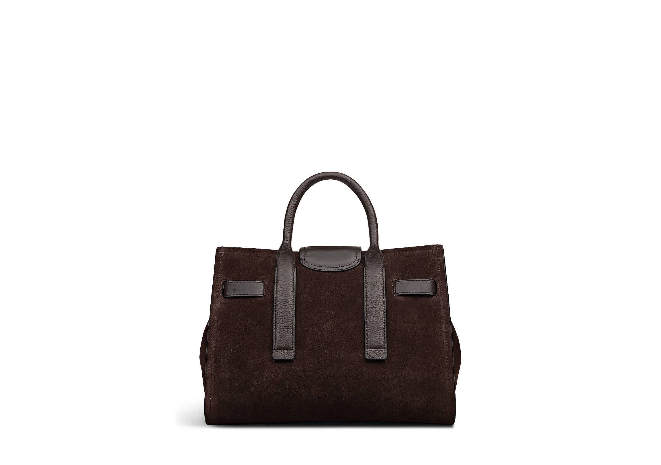 St Pancras Lane Suede Small Open Top Grab