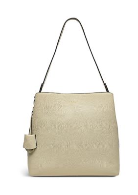 Radley Dukes Place Diamond Leather Medium Zip Top Shoulder Bag in White