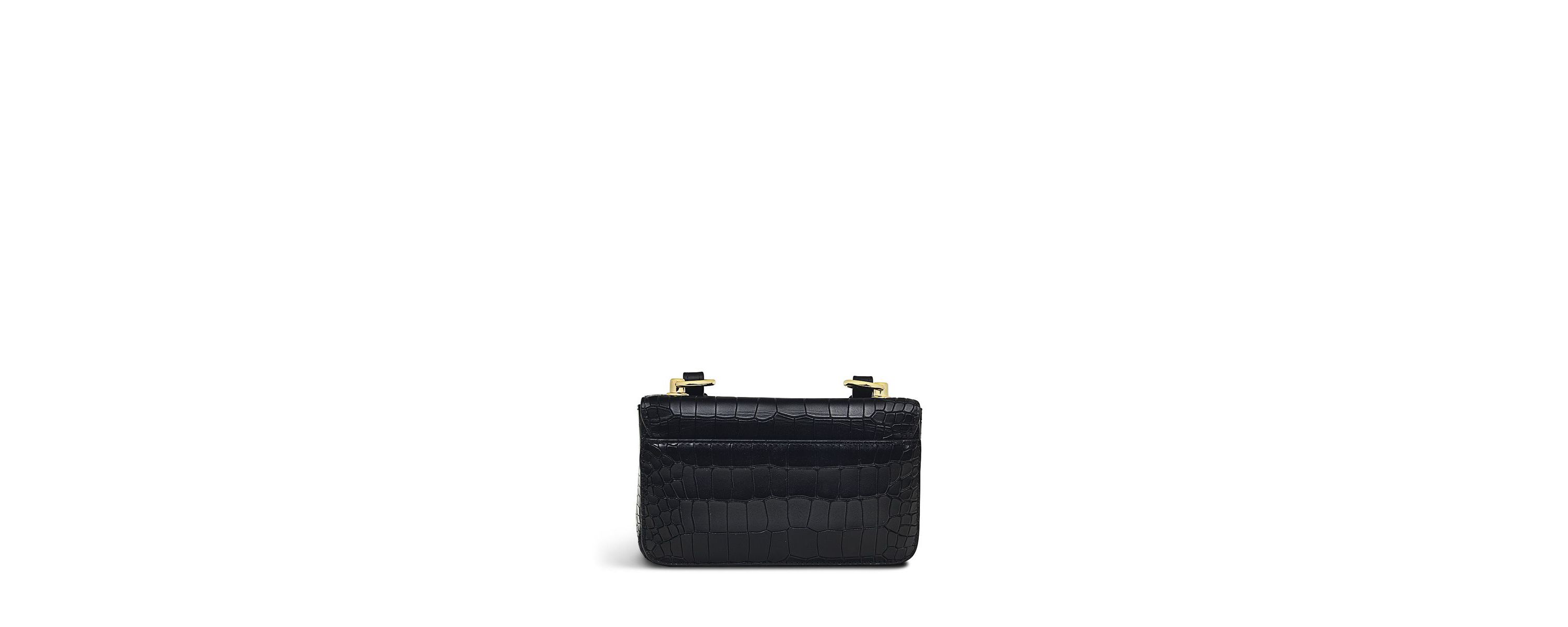 Hanley Close Faux Croc - Mini Flapover Crossbody