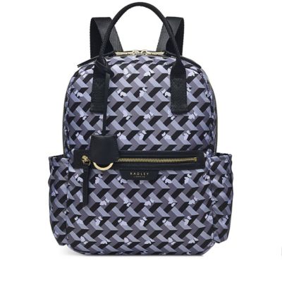 Moss Black Saffiano Backpack