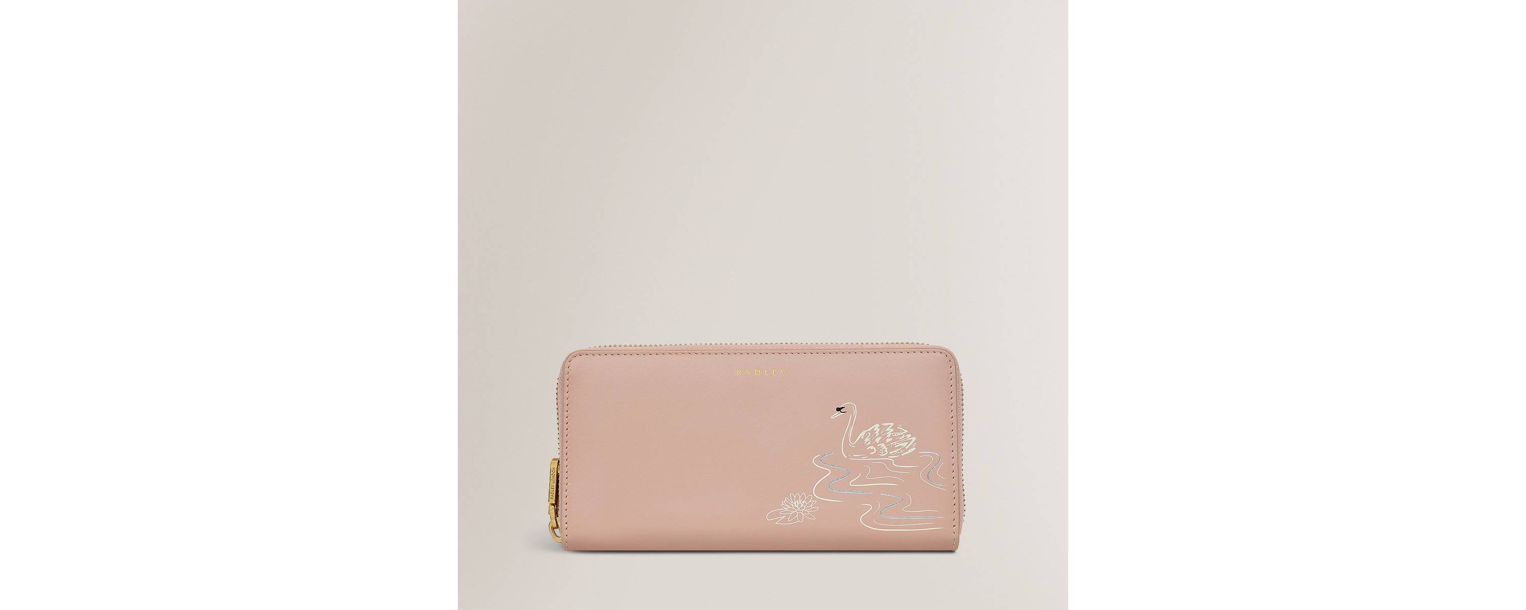 Swan - Large Zip Around Wallet