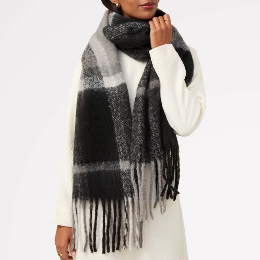 Fluffy Check - Scarf