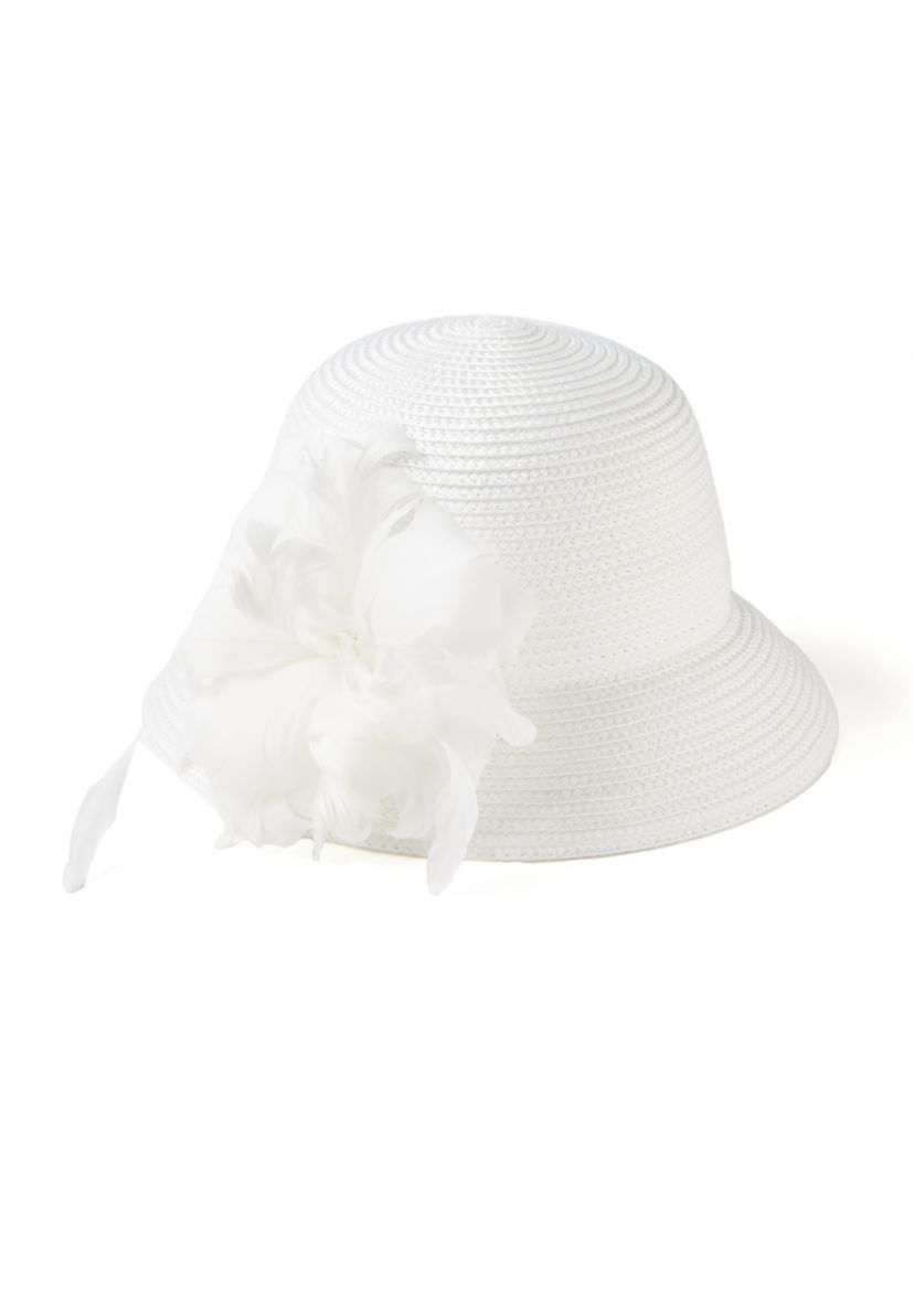 Feather Braid Cloche Hat