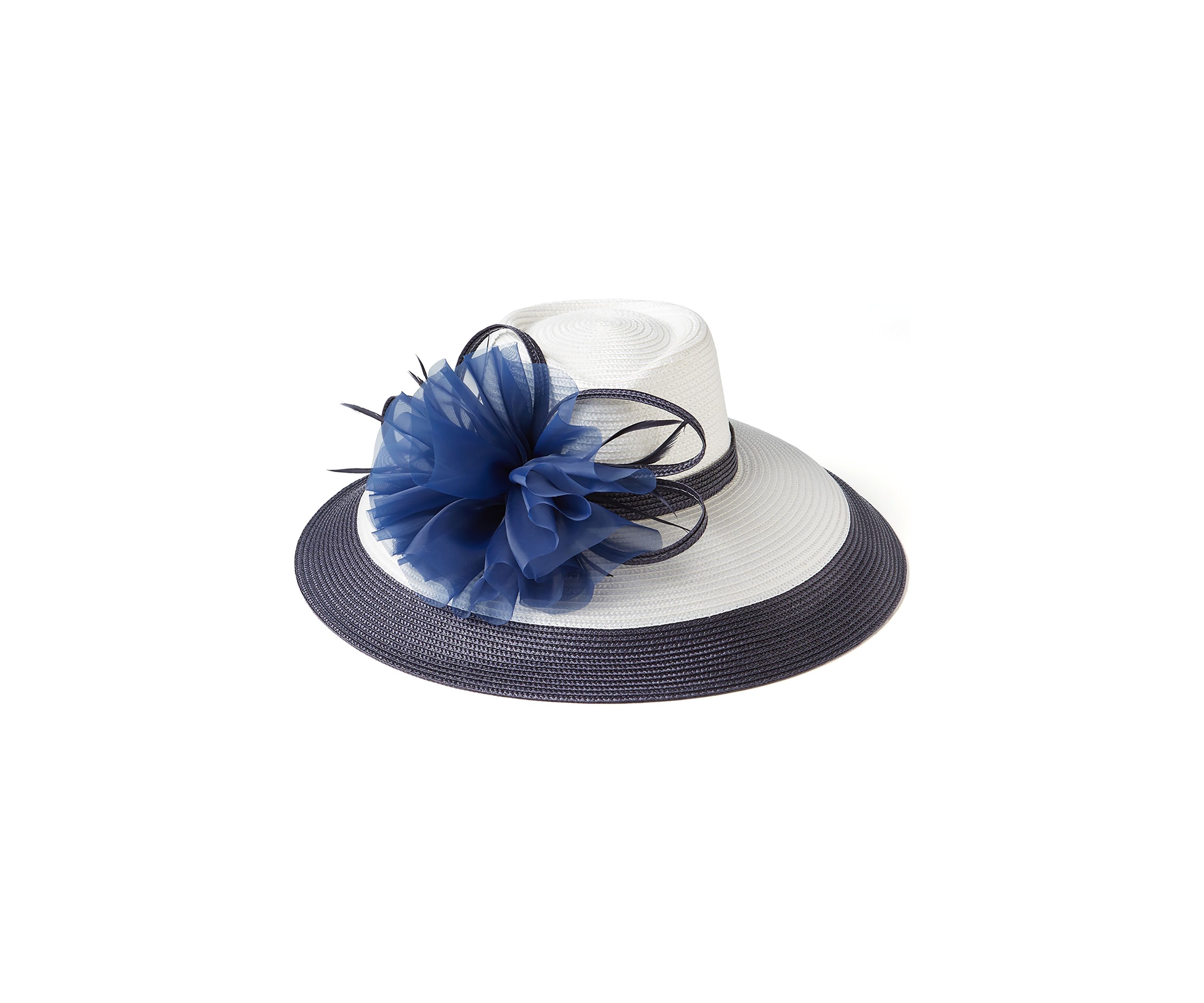Two Tone Braid Large Romantic Profile Hat