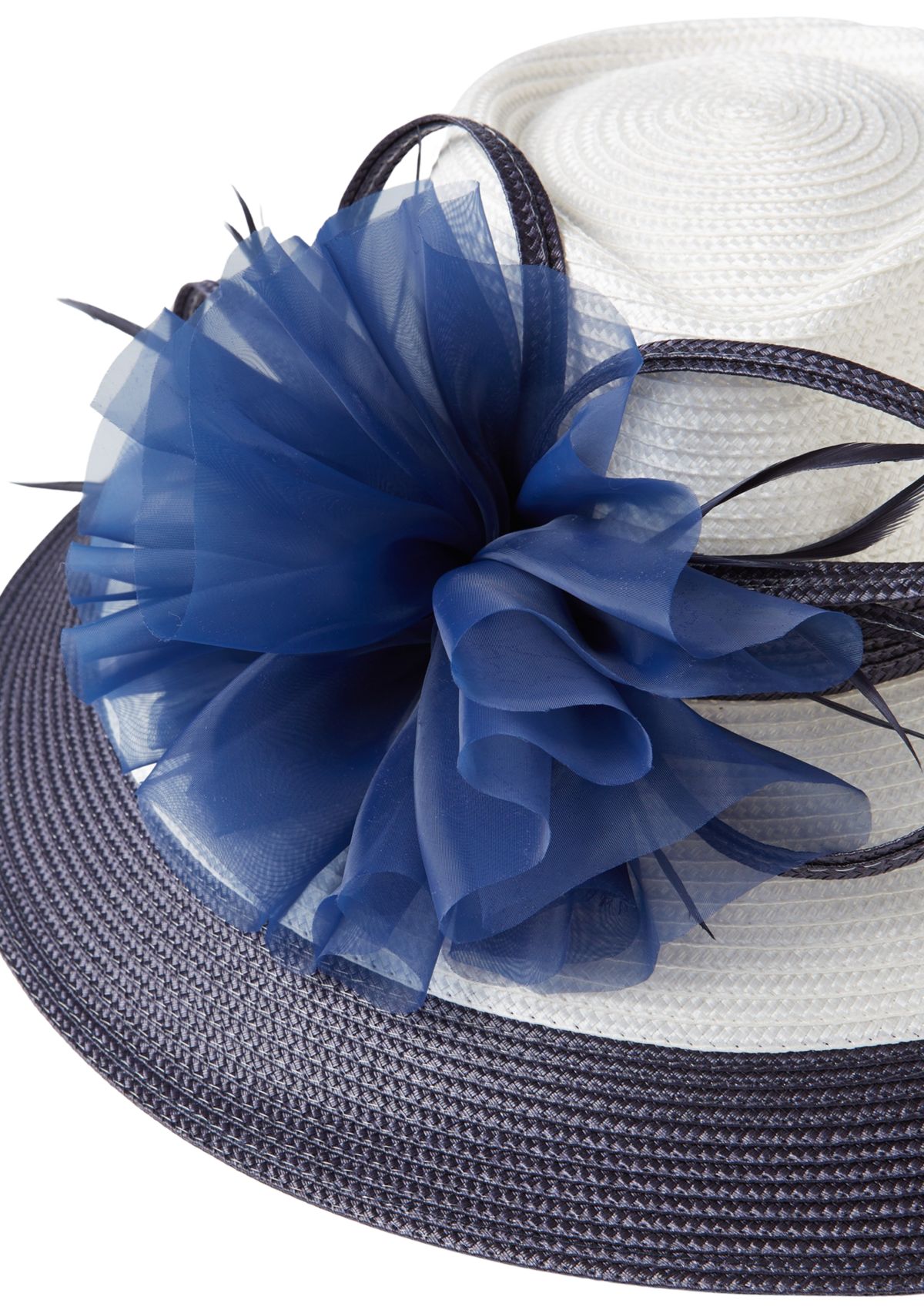 Two Tone Braid Large Romantic Profile Hat