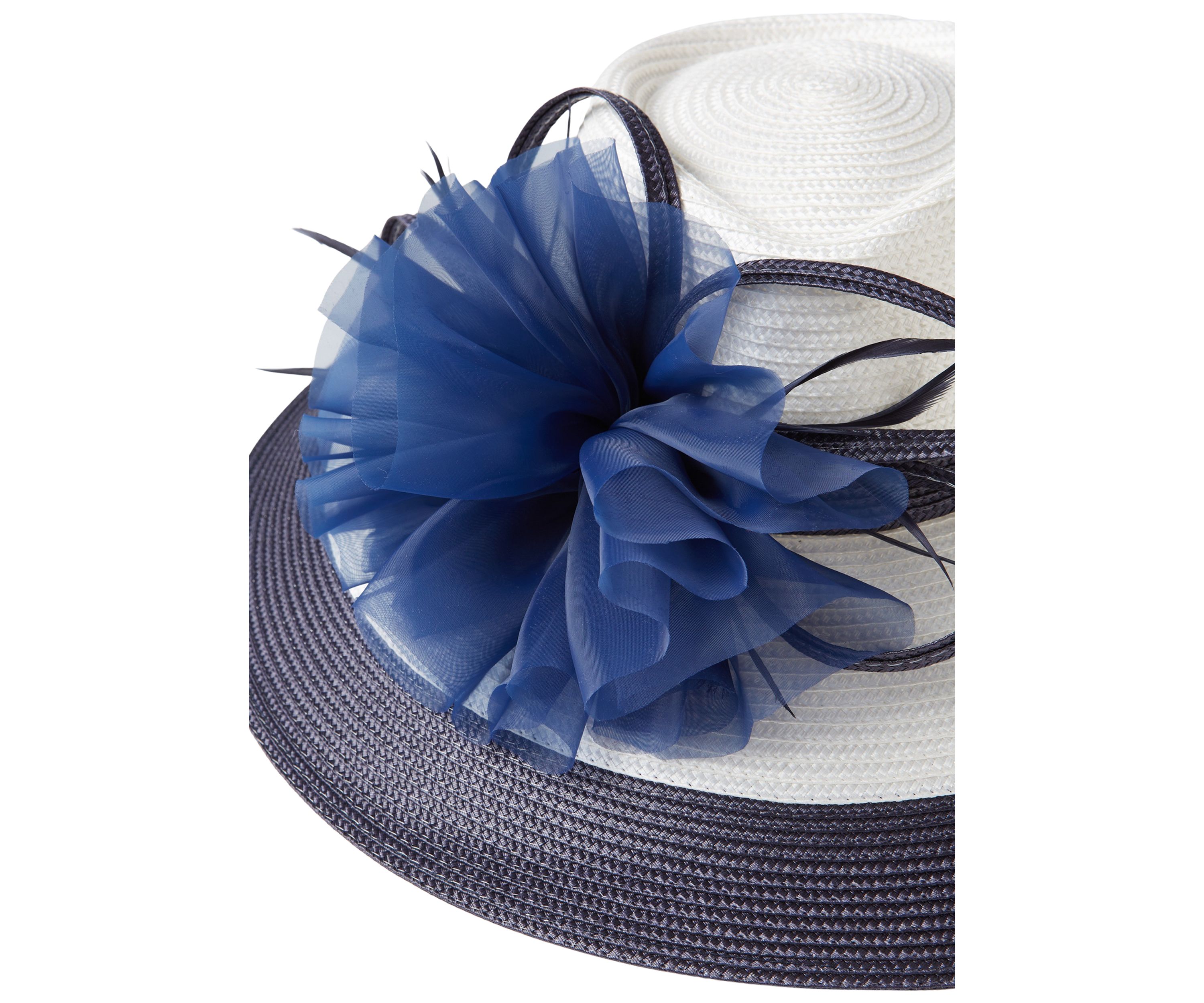 Two Tone Braid Large Romantic Profile Hat