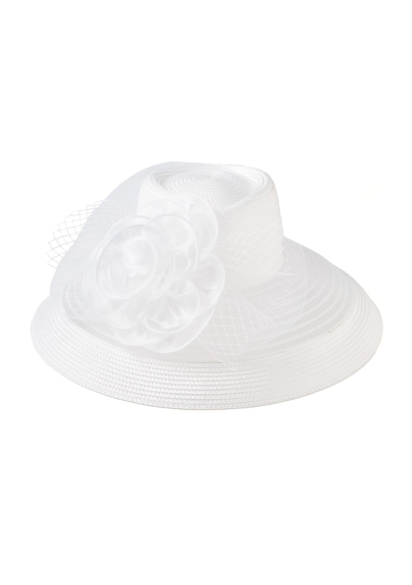 Sheer Brim Large Romantic Profile Hat