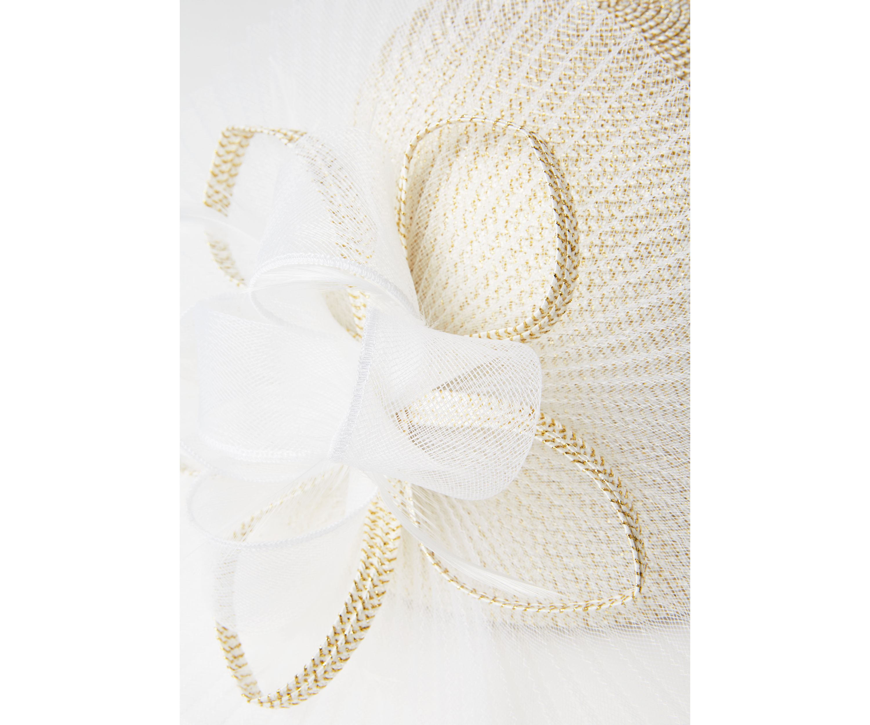 Metallic Braid Cloche Hat