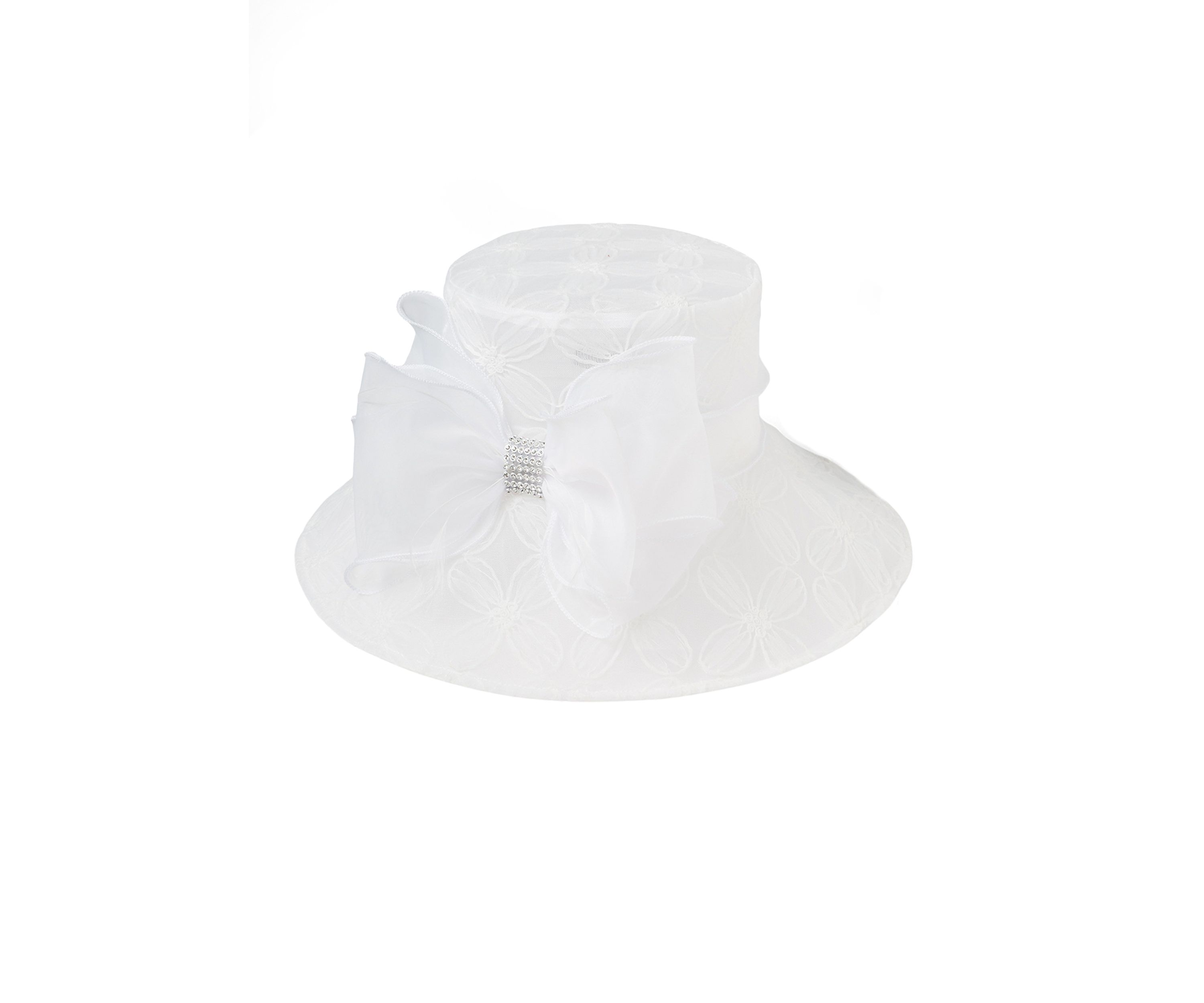 Textured Floral Downbrim Hat