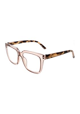 Oscar de la Renta Lucite Tortoise Reader 2.0 Glasses | belk