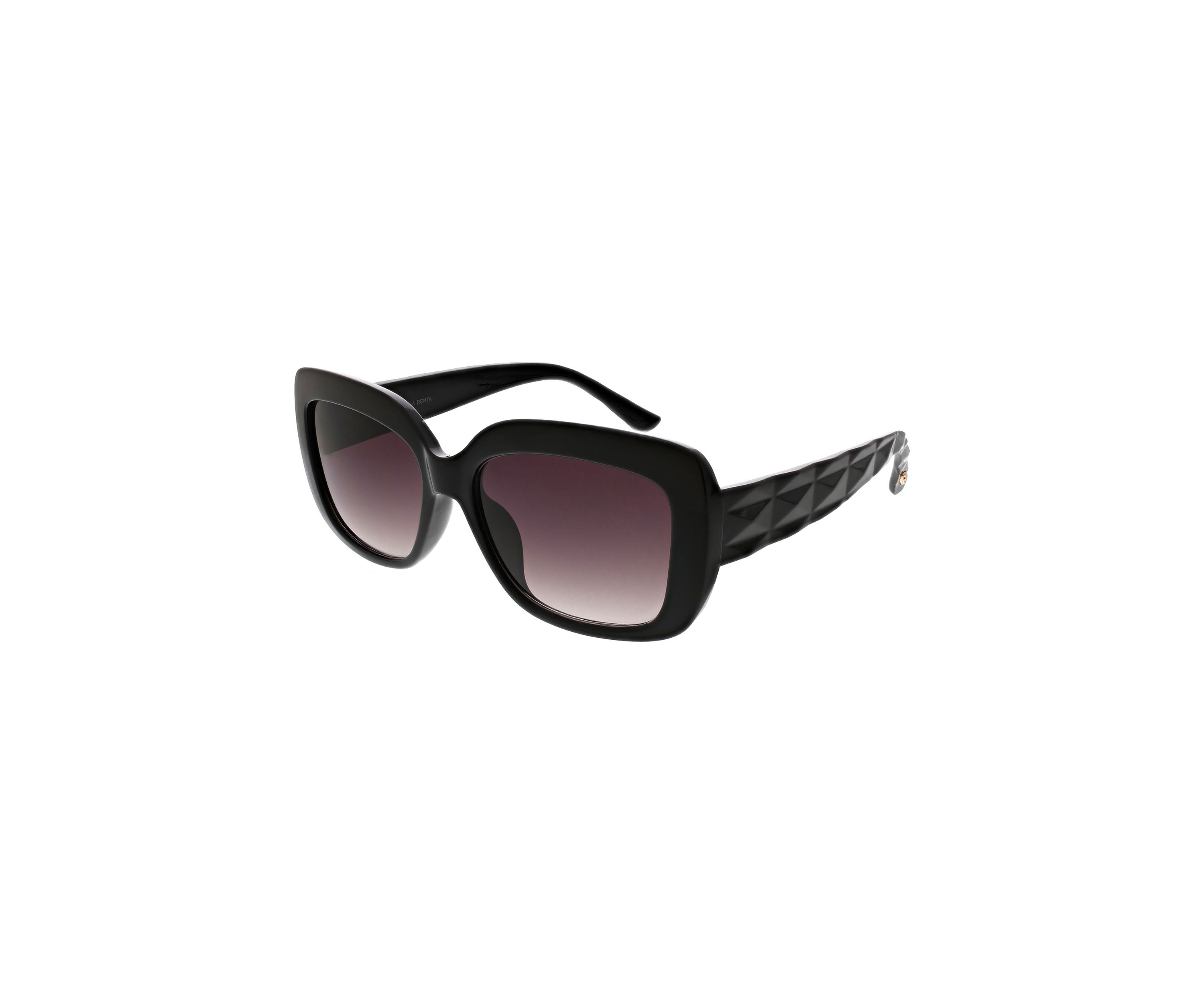 Rectangle Square Quilted Temple Sunglasses