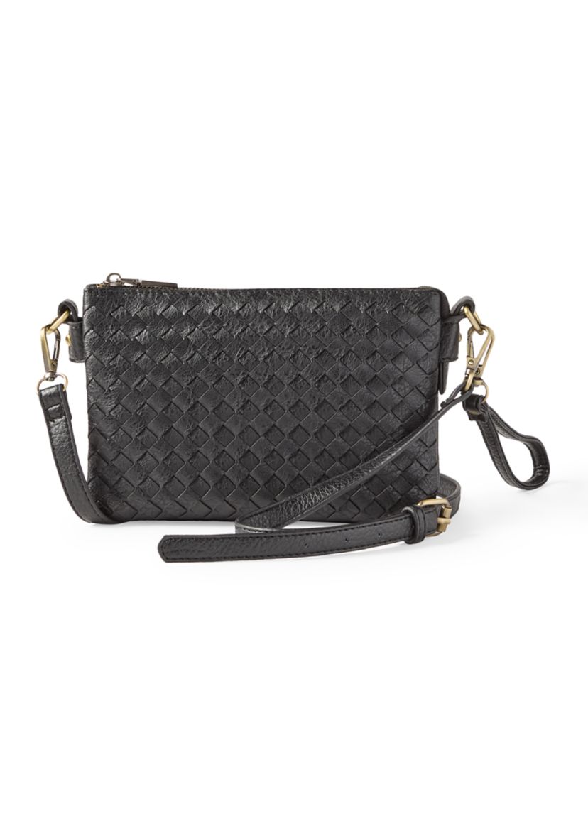 Woven Wristlet Crossbody 