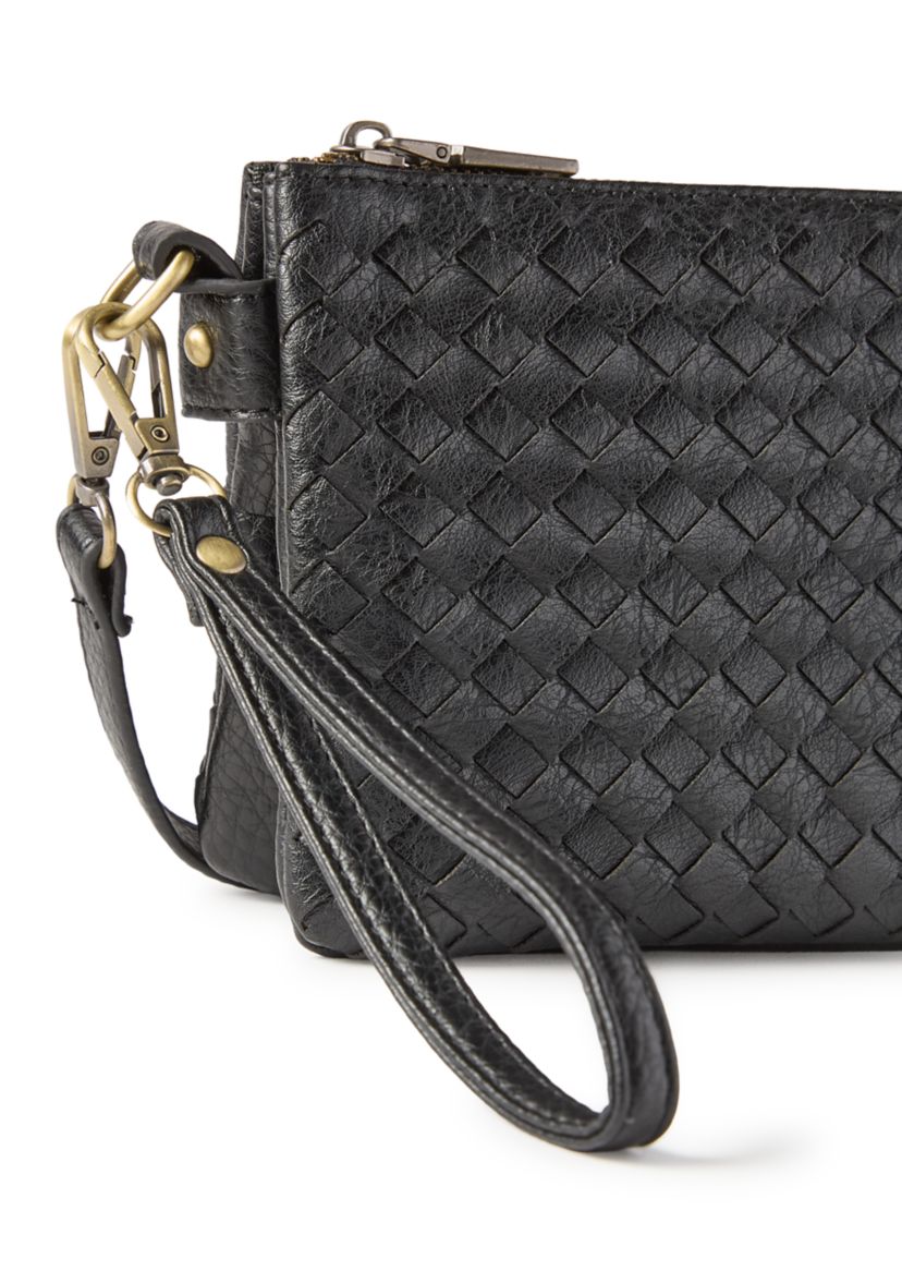 Woven Wristlet Crossbody 