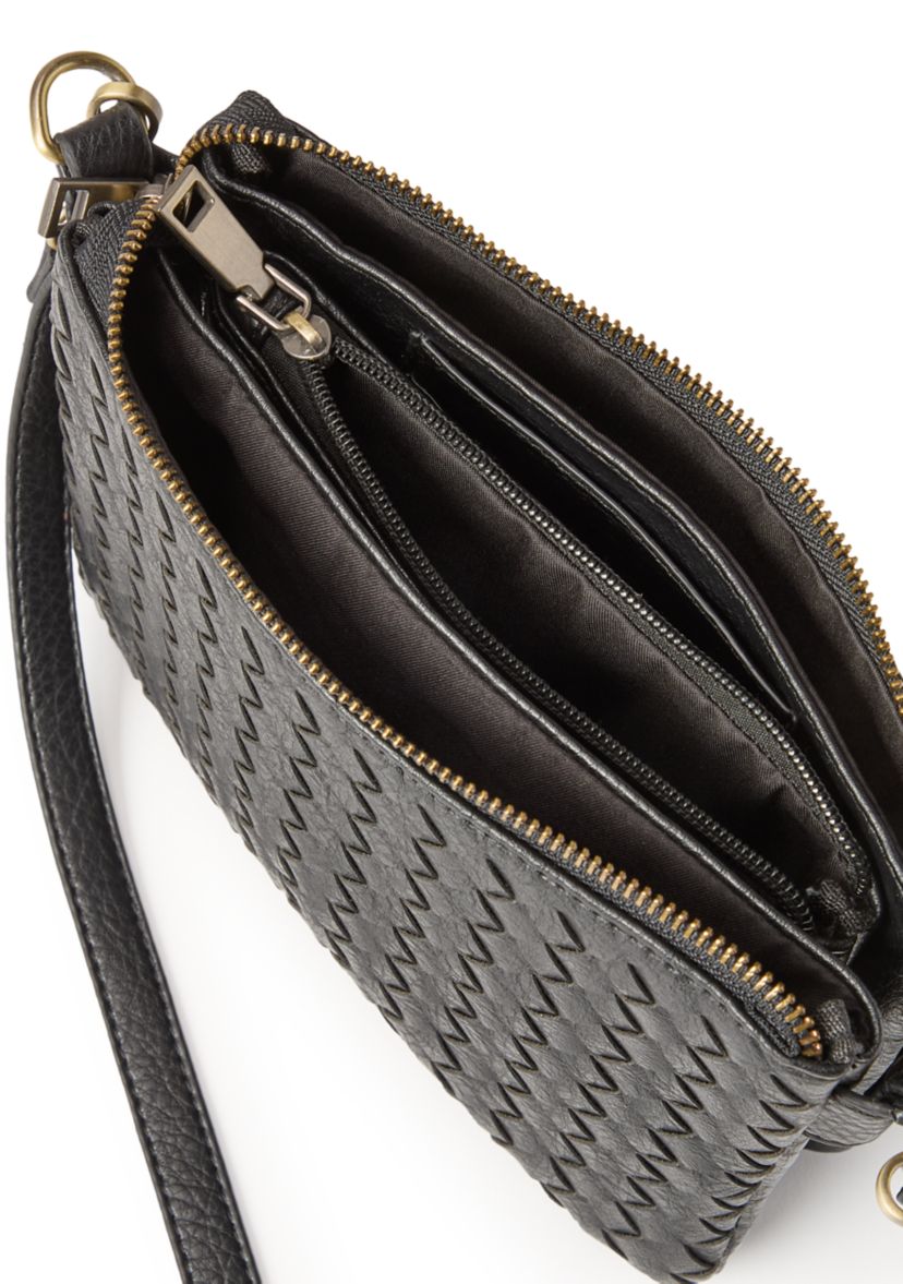 Woven Wristlet Crossbody 