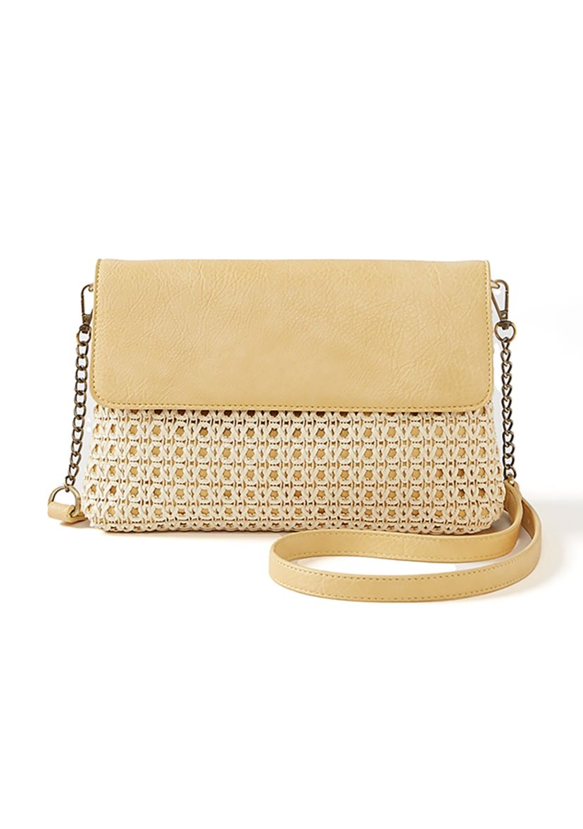 Rattan Clutch Crossbody