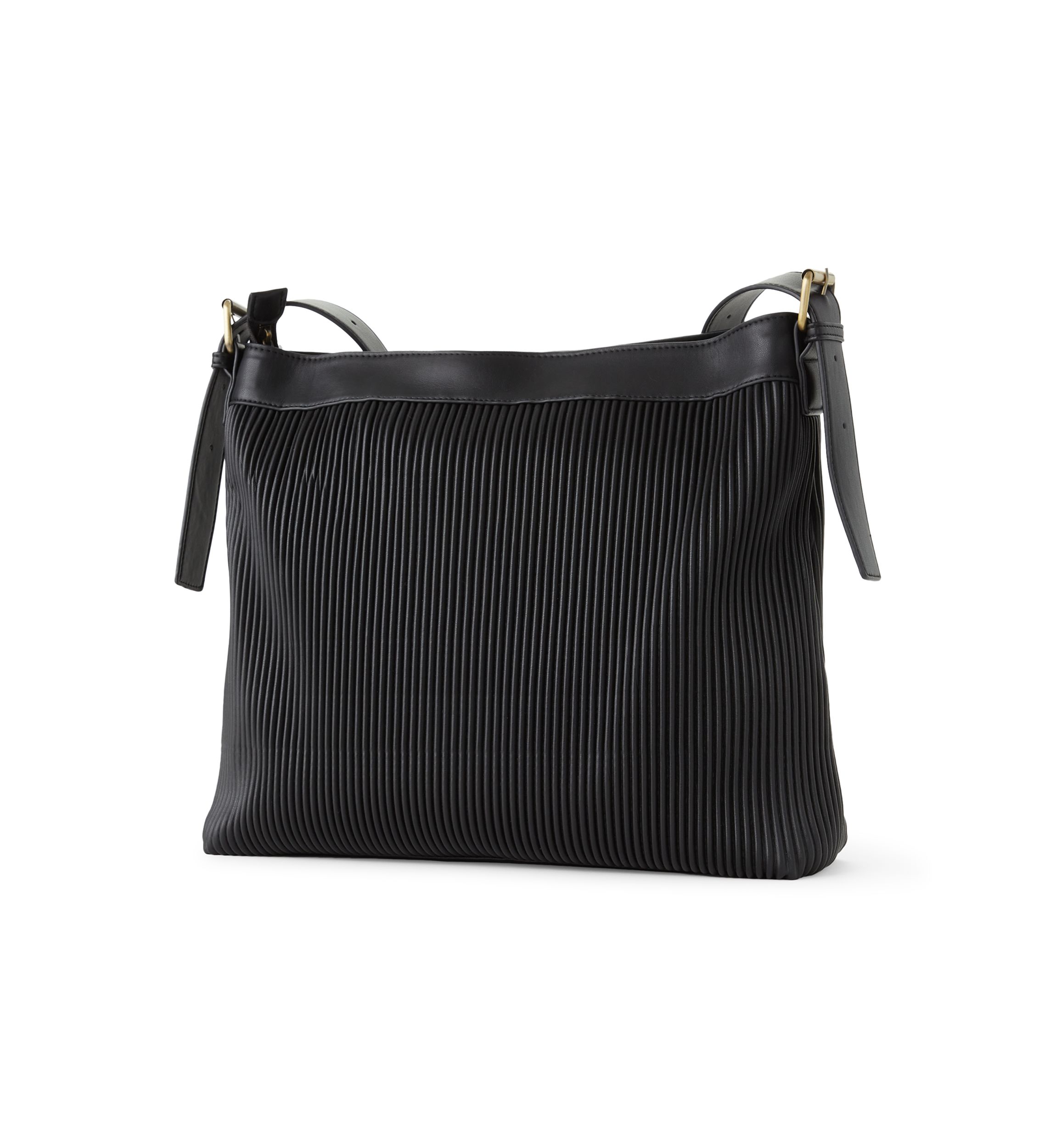 Ribbed Hobo Bag
