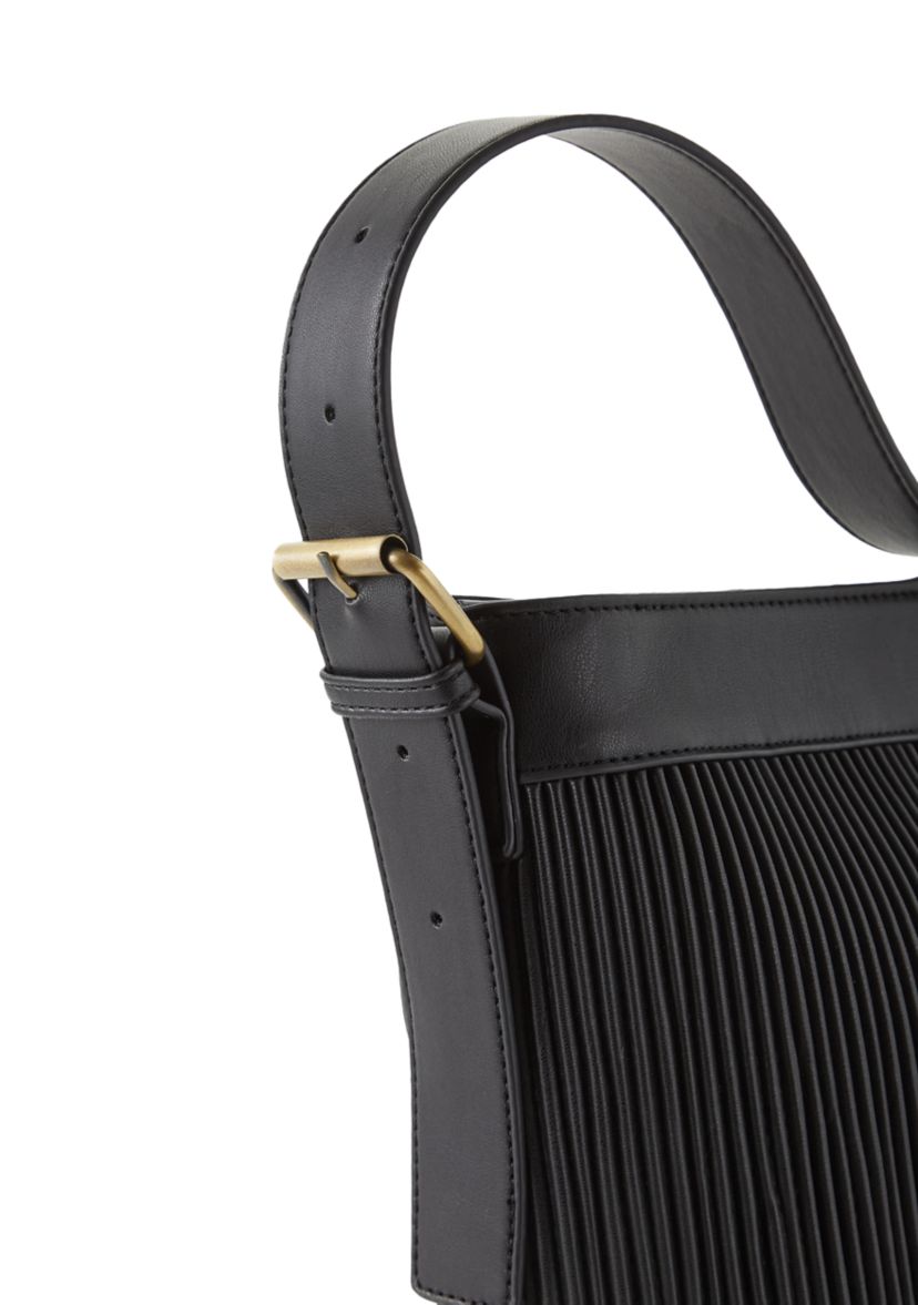 Ribbed Hobo Bag