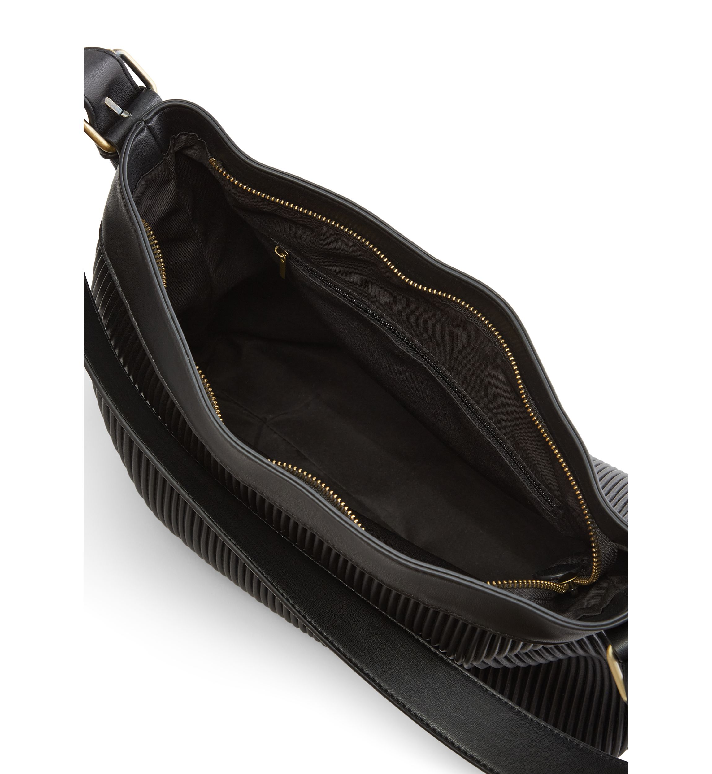 Ribbed Hobo Bag