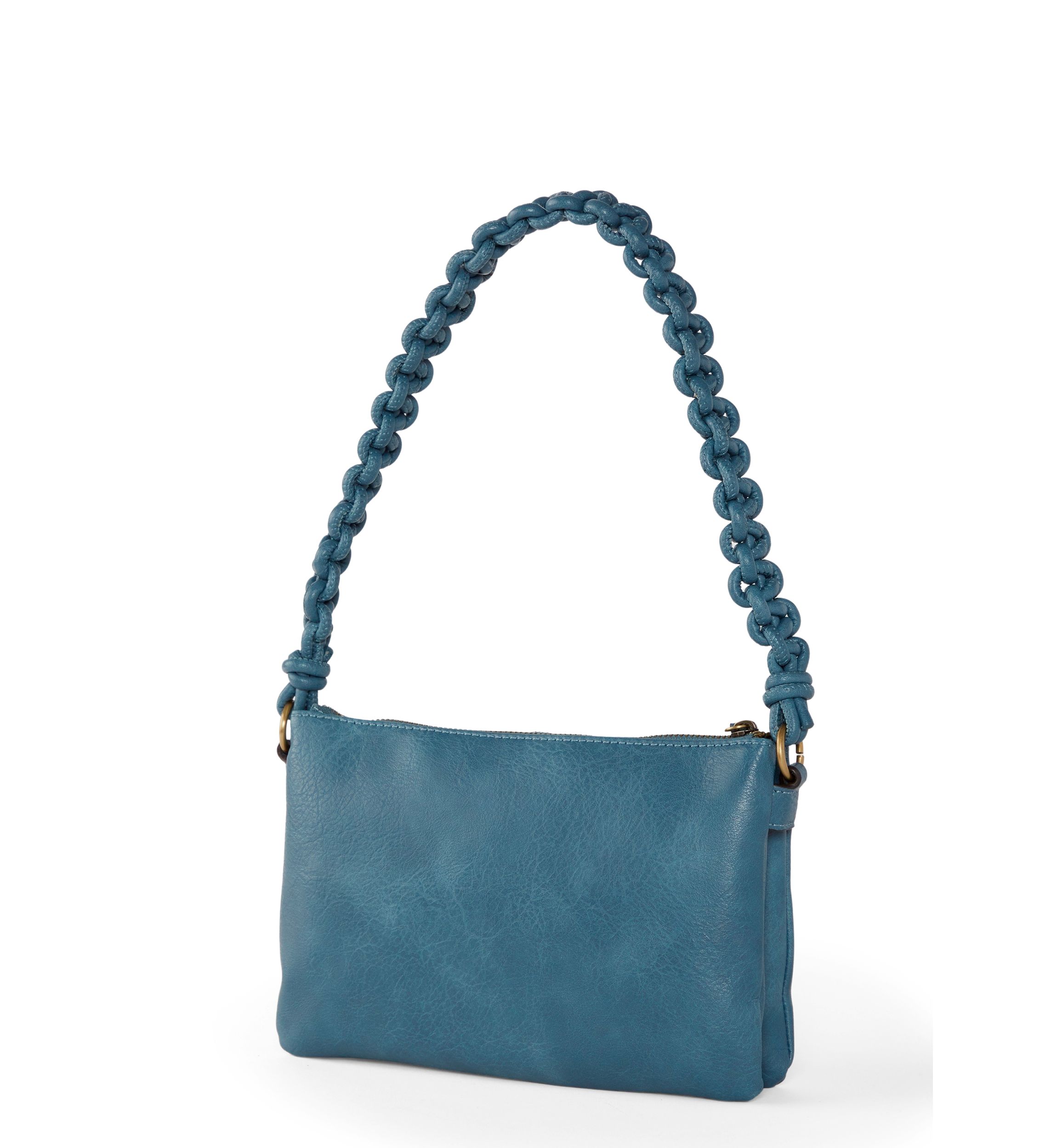 Crossbody Bag with Braided Shoulder Strap