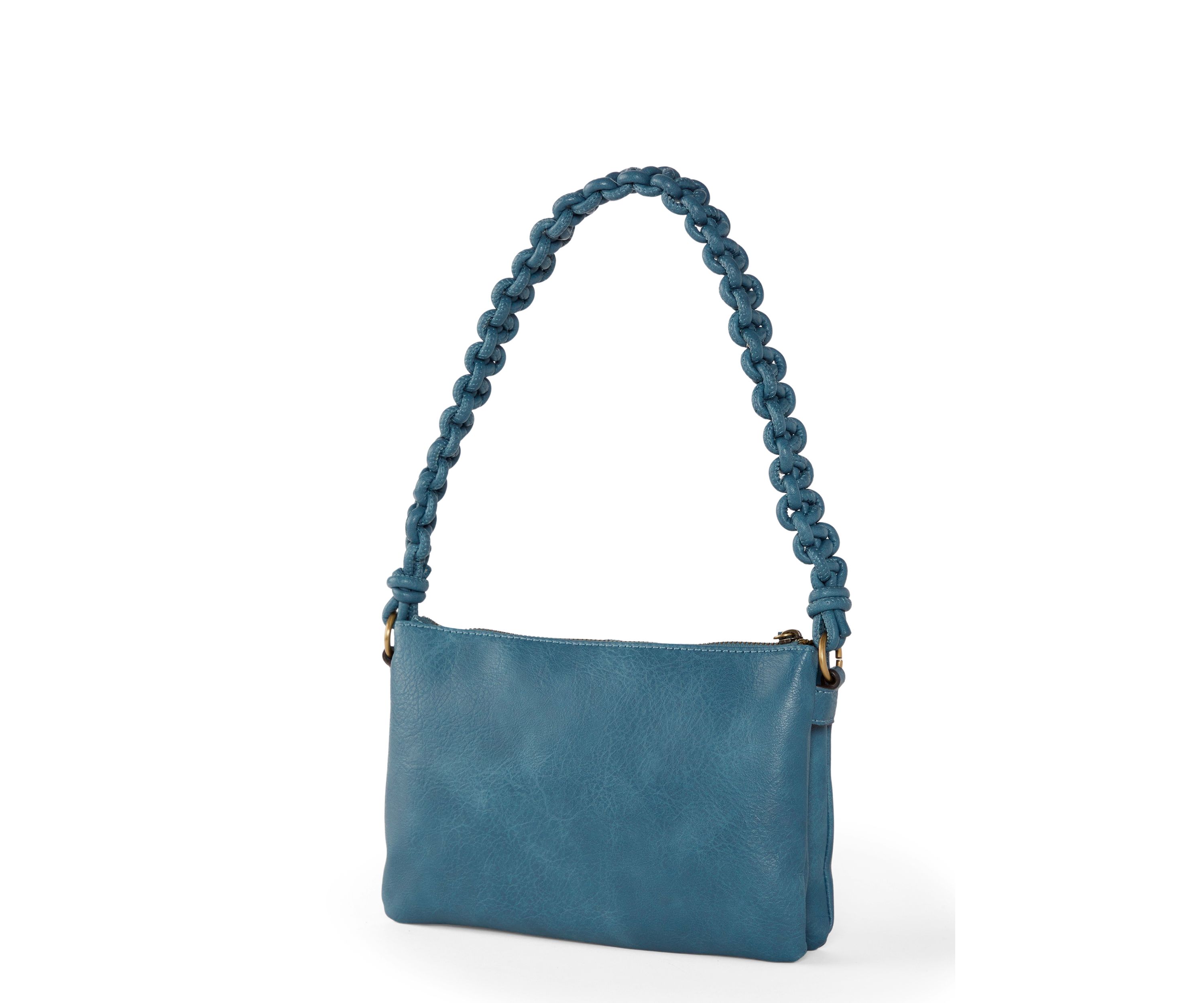 Crossbody Bag with Braided Shoulder Strap